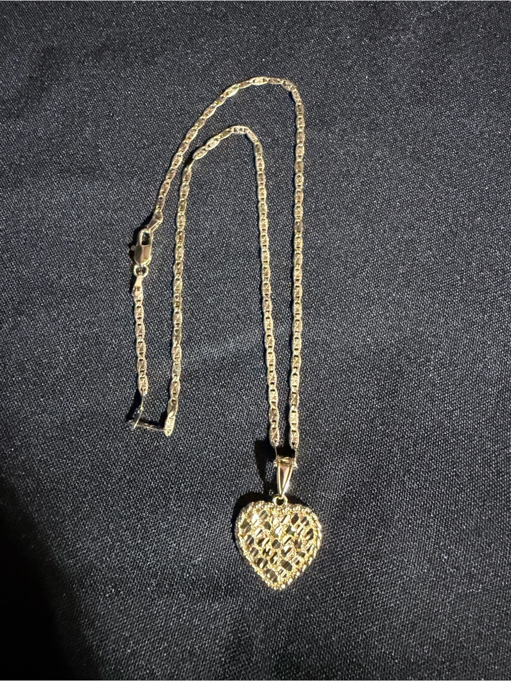 Gold plated Heart Pendant Necklace - Women's Jewelry